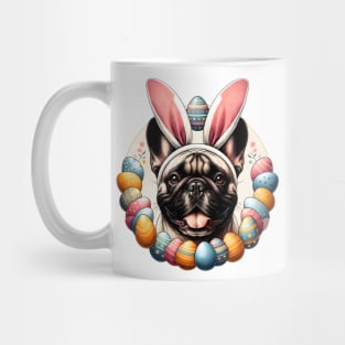 French Bulldog Celebrates Easter with Bunny Ear Headband Mug